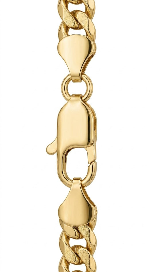 24” 7mm 14k Gold-Layered Miami Cuban Necklace