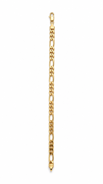 8” 6mm 14k Gold-Layered Figaro Chain bracelet