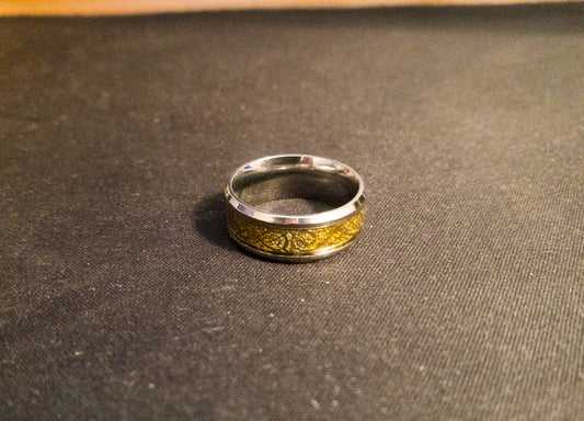 Silver and Gold ring