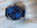 Blue Leather Band Watch