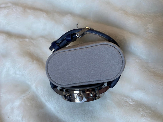 Blue Leather Band Watch